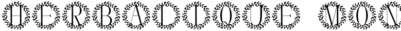 Herbalique Monogram font