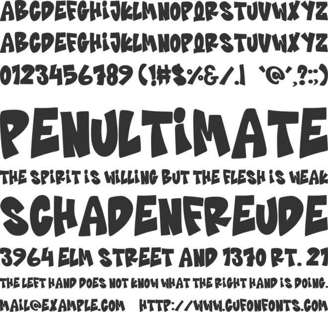 Comic Roasting font preview