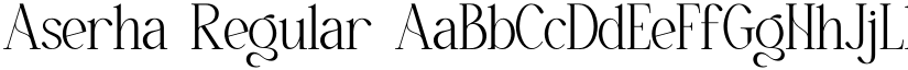 Aserha Regular font