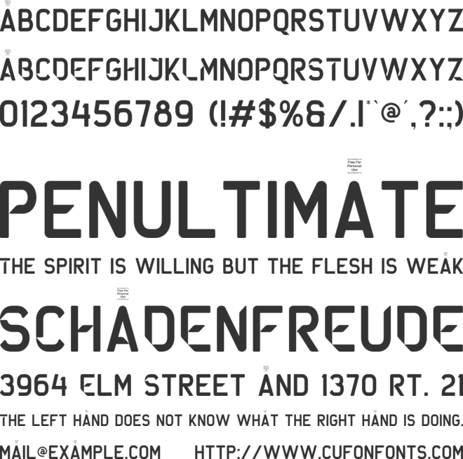 Glaxchio font preview