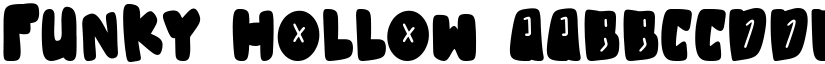 Funky Hollow font