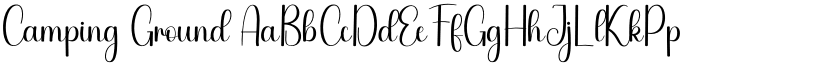 Camping Ground font