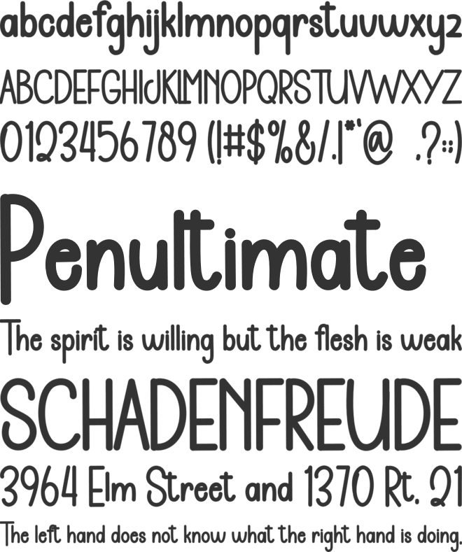 Creative Market font preview