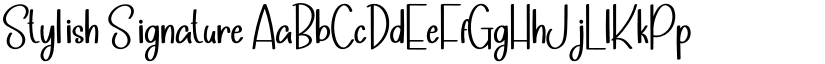 Stylish Signature font download