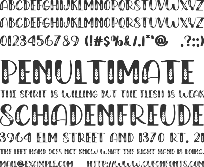 Brother Happyland font preview