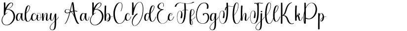 Balcony font