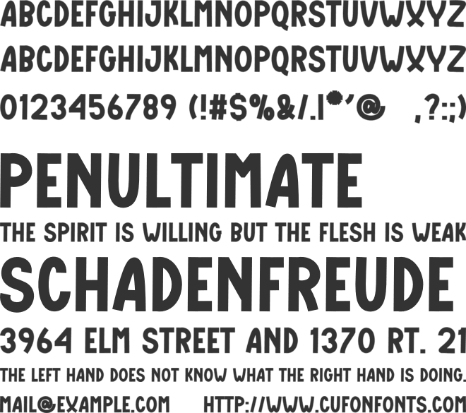 Pickle Juice font preview