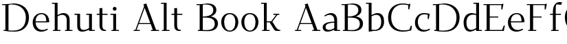 Dehuti Alt Book font
