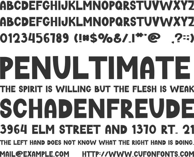 Home Father font preview
