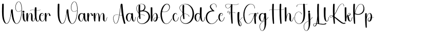 Winter Warm font