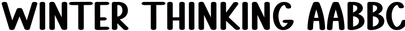 Winter Thinking font