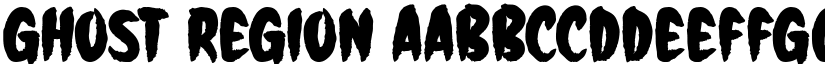 Ghost Region font