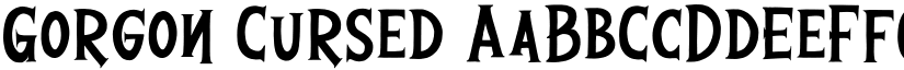 Gorgon Cursed font download