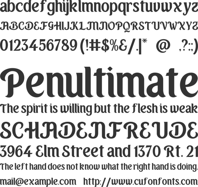 Mustaqim font preview