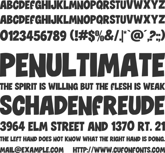 Black Rattle font preview