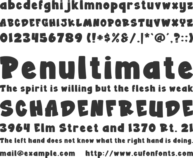 Skiddy Tons font preview