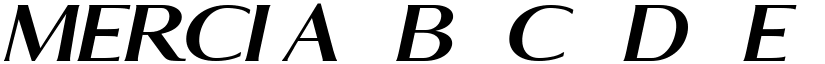 MERCI font
