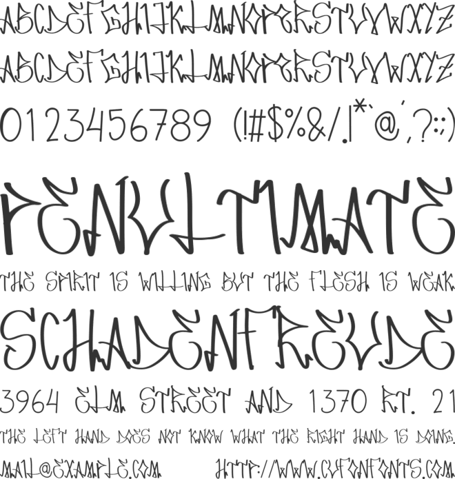 Graffira font preview