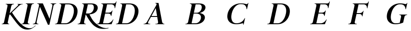 KINDRED font