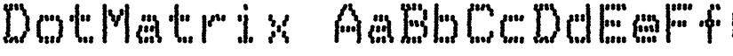 DotMatrix font