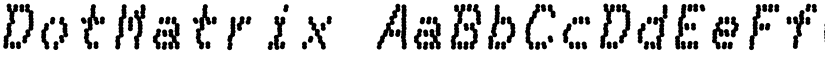 DotMatrix font