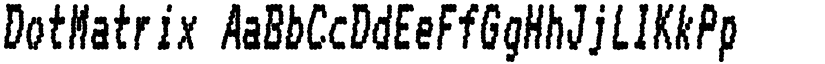 DotMatrix font