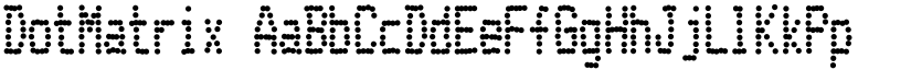 DotMatrix font