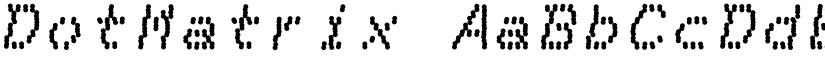 DotMatrix font