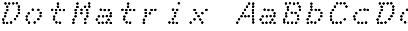 DotMatrix font