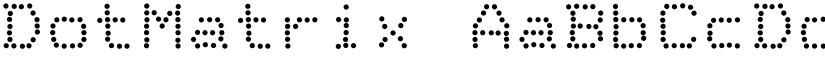 DotMatrix font
