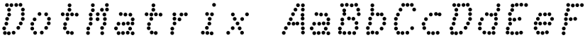 DotMatrix font