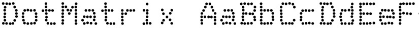 DotMatrix font