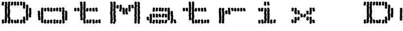 DotMatrix Duo font