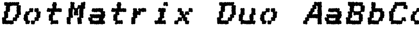 DotMatrix Duo font