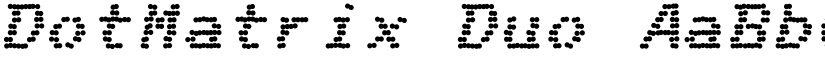 DotMatrix Duo font