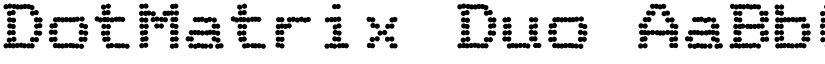 DotMatrix Duo font