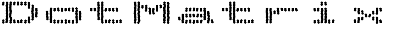 DotMatrix Duo font