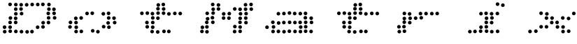DotMatrix Duo font