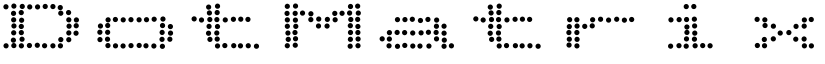 DotMatrix Duo font