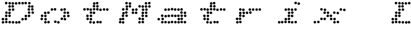 DotMatrix Duo font