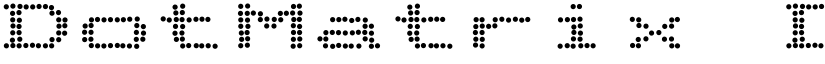 DotMatrix Duo font