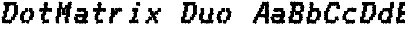 DotMatrix Duo font