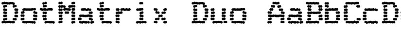 DotMatrix Duo font