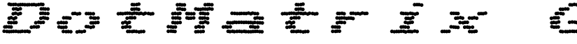DotMatrix Quad font