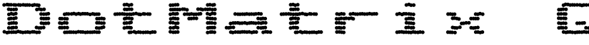 DotMatrix Quad font