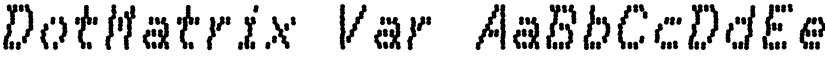 DotMatrix Var font