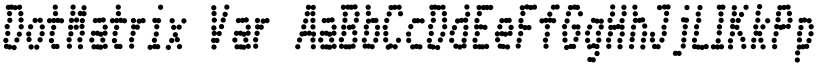 DotMatrix Var font