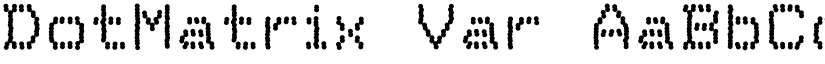 DotMatrix Var font