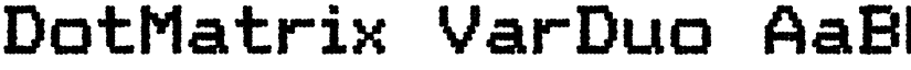 DotMatrix VarDuo font