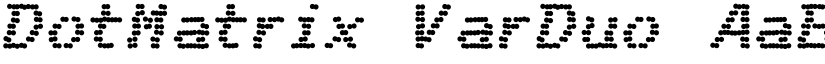 DotMatrix VarDuo font